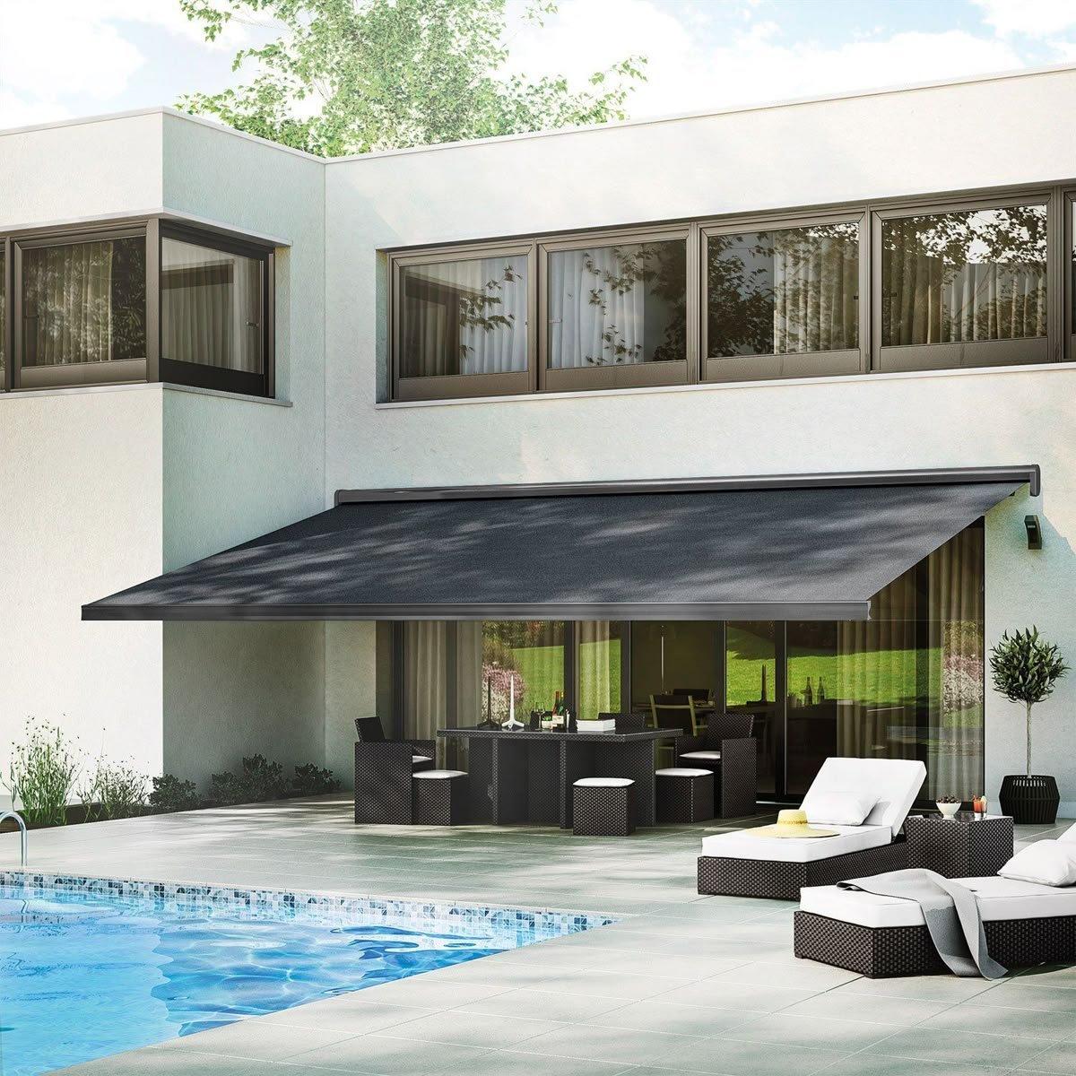 מסך ZIP, פתרון פרטיות והצללה