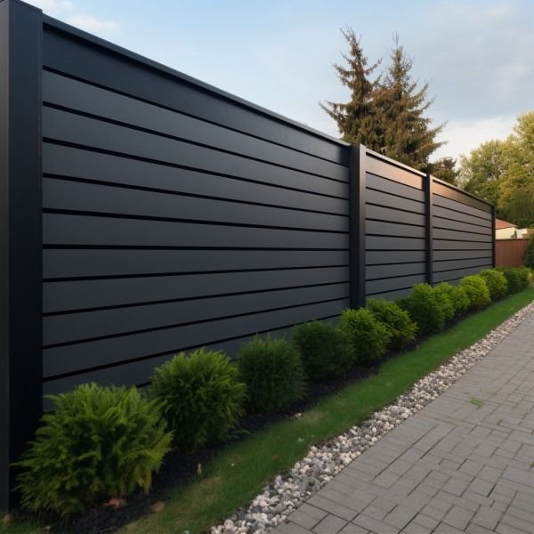 גדר אלומיניום ושער